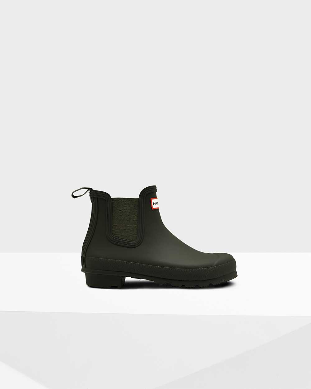 Hunter Original Chelsea-Stiefel Damen - Hunter Kurze Stiefel Grün | Germany 952DKEORB